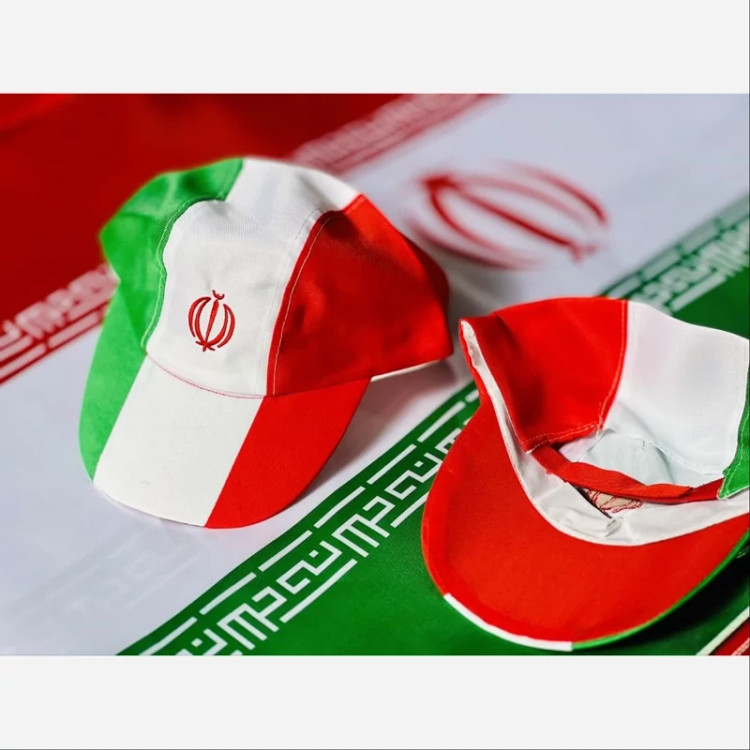 کلاه لبه دار طرح پرچم ایران(50عددی)