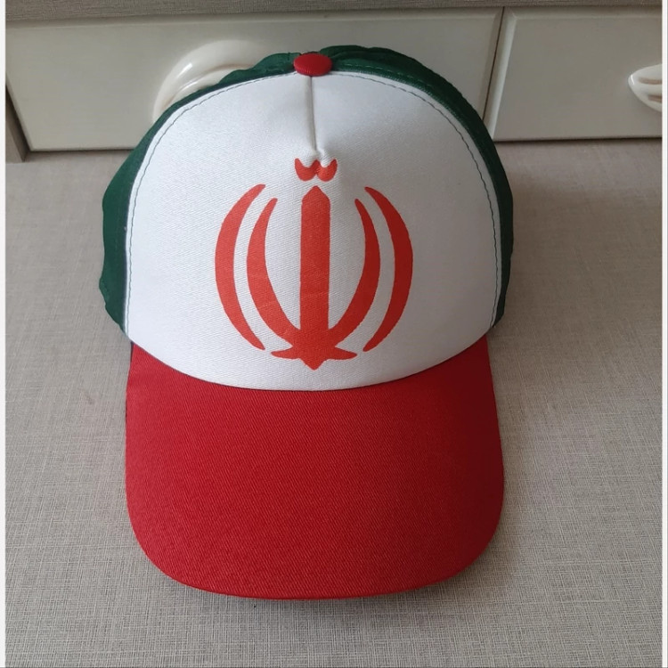 کلاه لبه دار طرح پرچم ایران(مناسب پیاده روی و تجمعات)