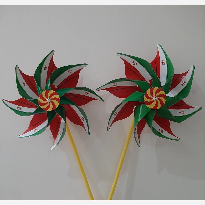 فروش عمده فرفره گلاسه طرح پرچم(60عددی)